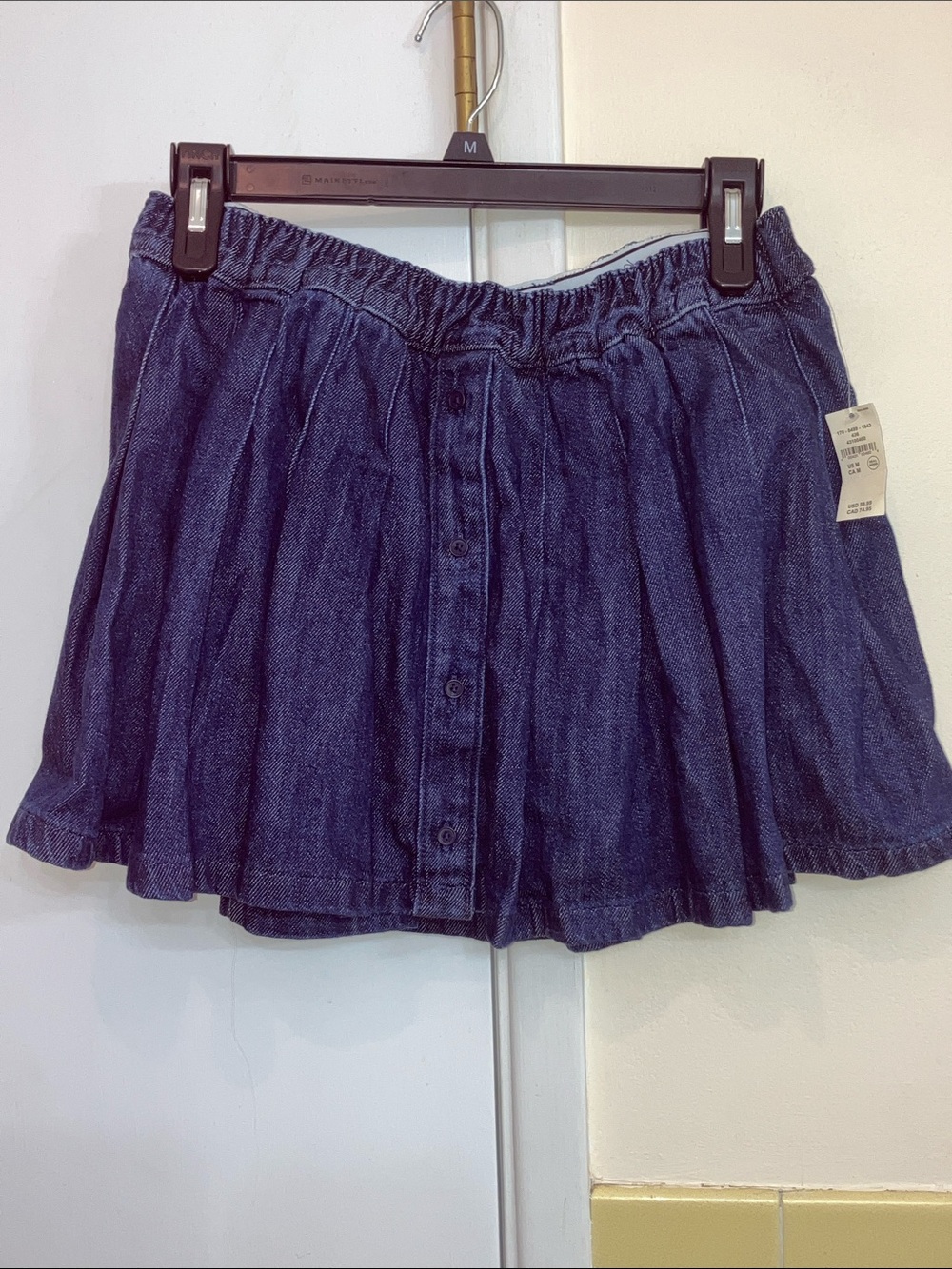 NWT-OFFLINE By AERIE Denim Pleated Skort Size: Medium
